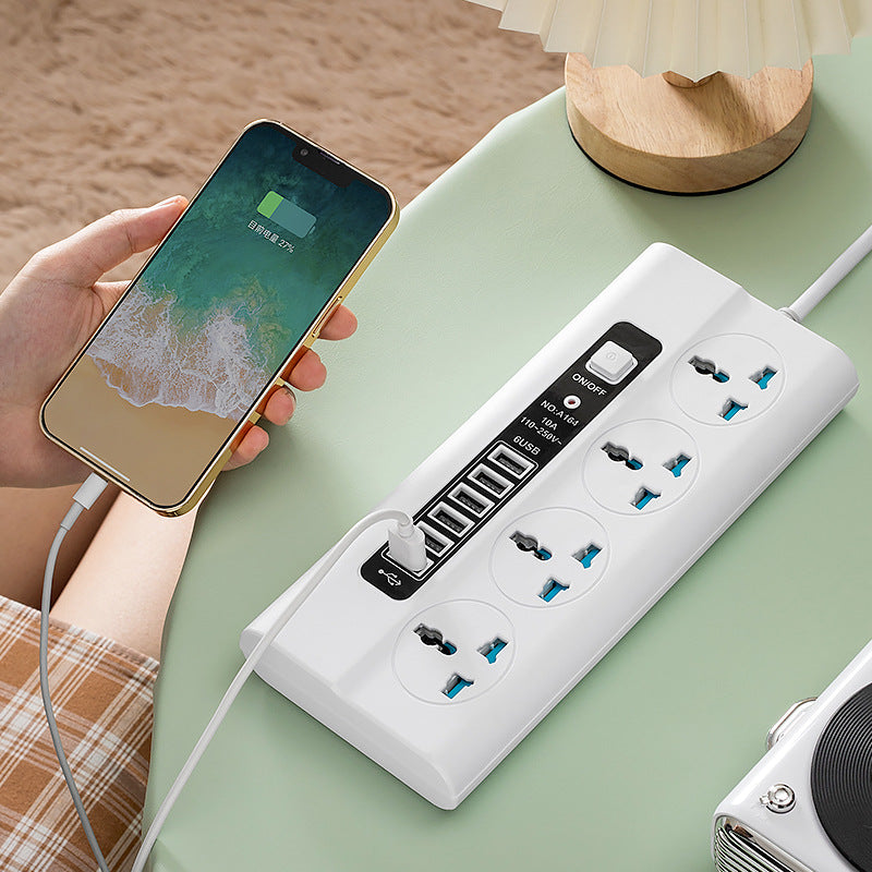 USB Universal Hole Plug Power Strip Smart