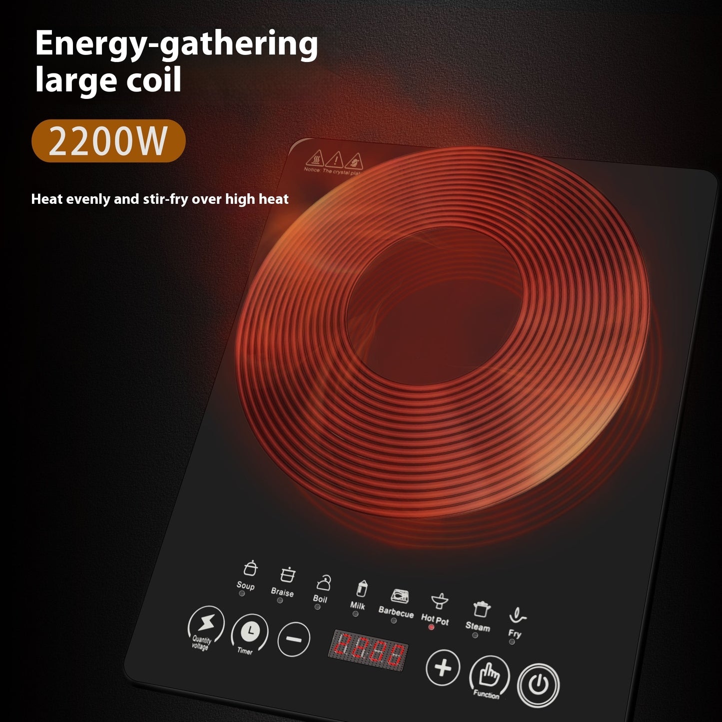 Multifunctional High-power Intelligent Induction Cooker